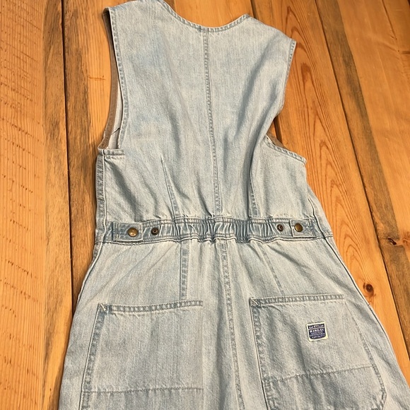 Kapital Blue Denim Overalls Wide-Leg Salopette NWT size 1 - Picture 16 of 17
